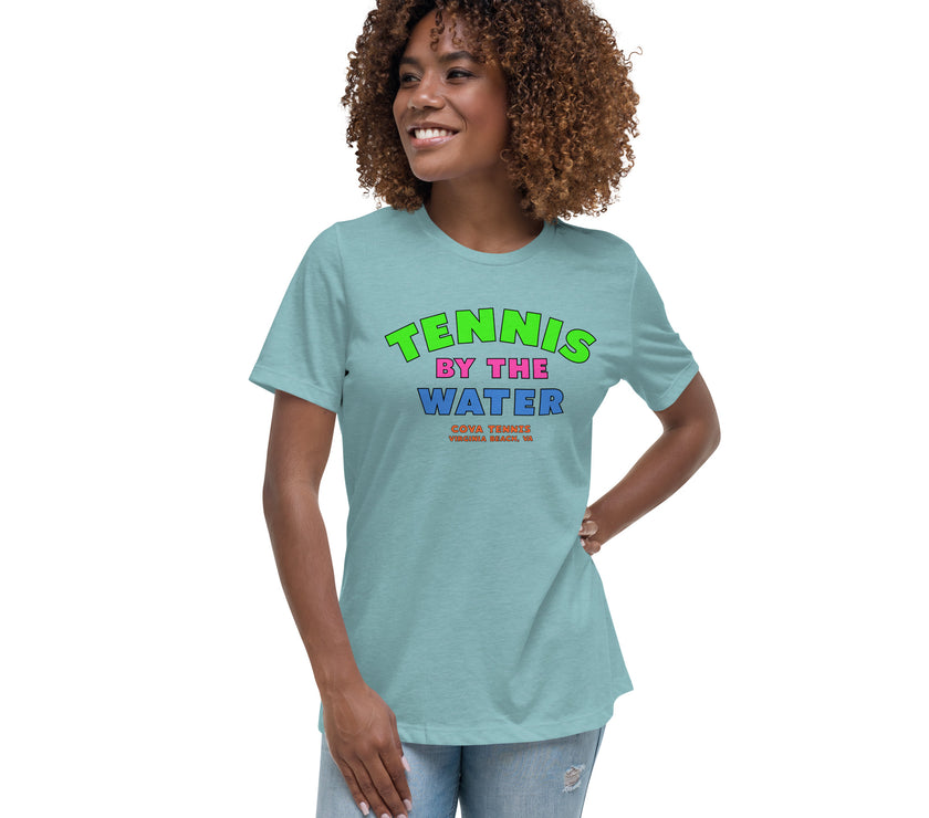 Tennis By The Water Women's Relaxed T-Shirt by CoVA Tennis