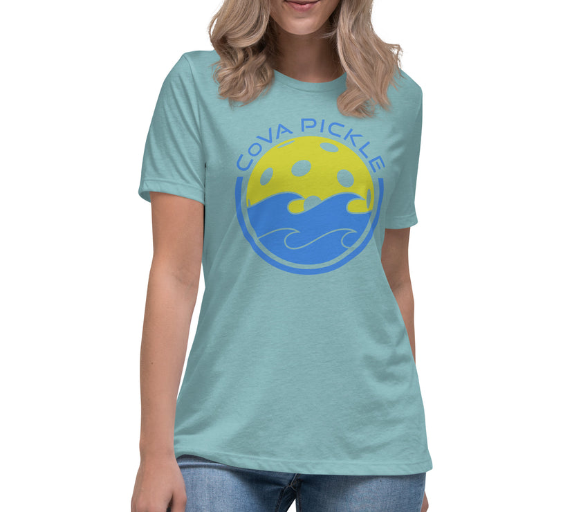 CoVA Pickle Ball & Waves Women's Relaxed T-Shirt