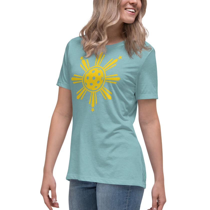 CoVA Pickleball Sun & Stars Women's Relaxed T-Shirt