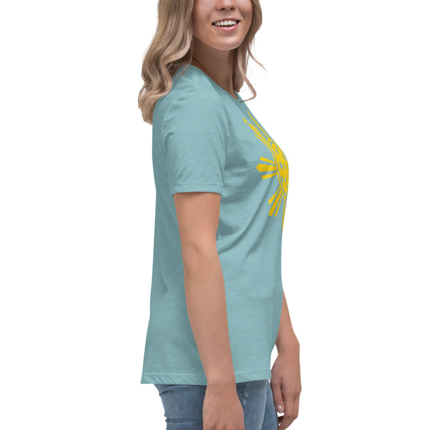 CoVA Pickleball Sun & Stars Women's Relaxed T-Shirt