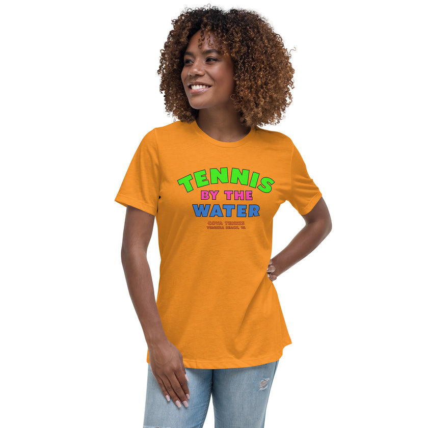 Tennis By The Water Women's Relaxed T-Shirt by CoVA Tennis