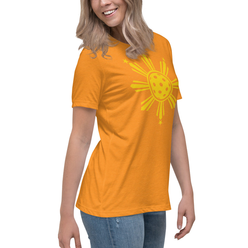 CoVA Pickleball Sun & Stars Women's Relaxed T-Shirt