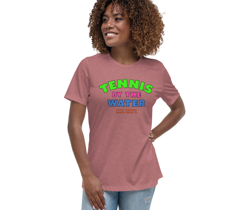 Tennis By The Water Women's Relaxed T-Shirt by CoVA Tennis