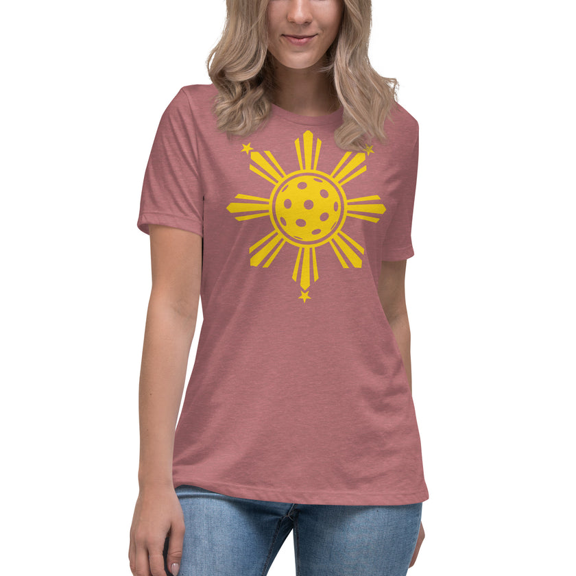 CoVA Pickleball Sun & Stars Women's Relaxed T-Shirt