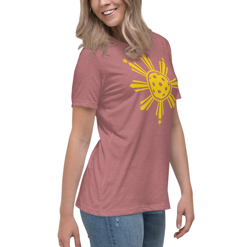 CoVA Pickleball Sun & Stars Women's Relaxed T-Shirt