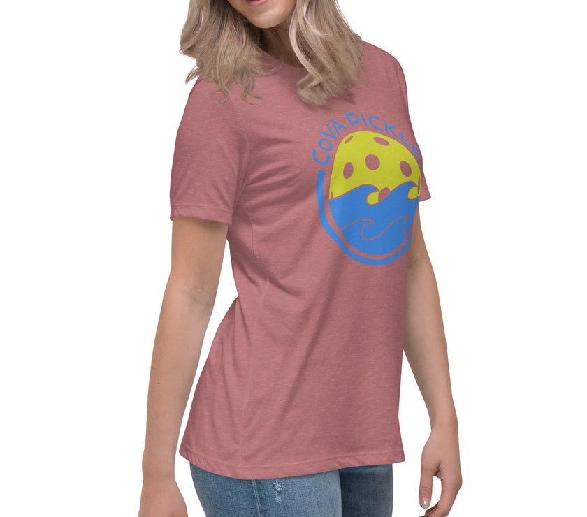 CoVA Pickle Ball & Waves Women's Relaxed T-Shirt