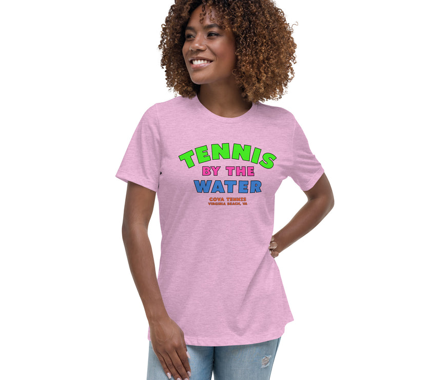 Tennis By The Water Women's Relaxed T-Shirt by CoVA Tennis