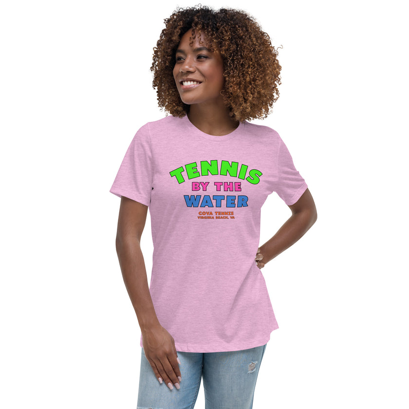 Tennis By The Water Women's Relaxed T-Shirt by CoVA Tennis