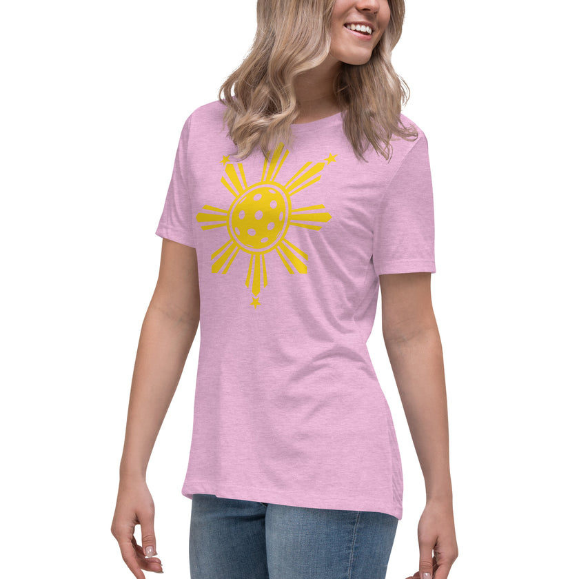 CoVA Pickleball Sun & Stars Women's Relaxed T-Shirt