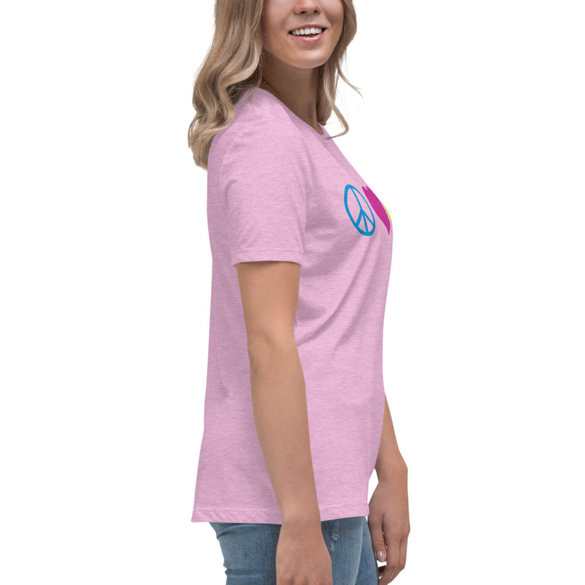 Peace Love Pickleball Women's Relaxed T-Shirt