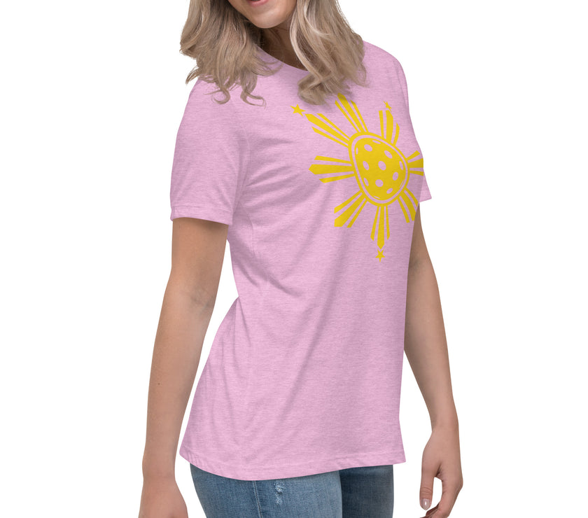 CoVA Pickleball Sun & Stars Women's Relaxed T-Shirt