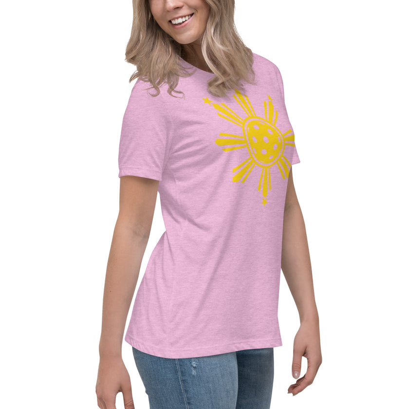 CoVA Pickleball Sun & Stars Women's Relaxed T-Shirt