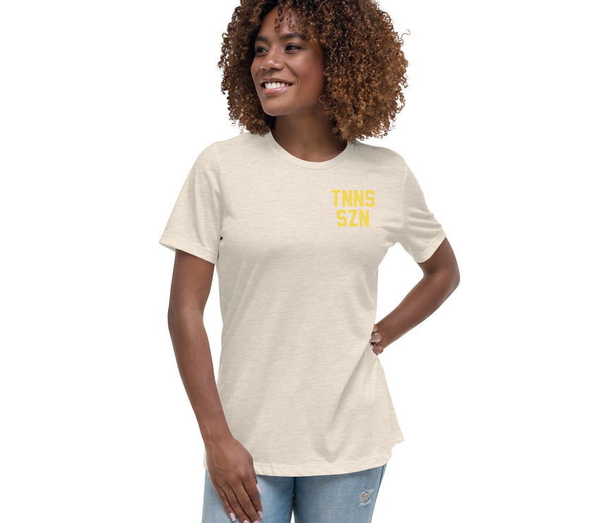 TNNS SZN Women's Relaxed T-Shirt by CoVA Tennis