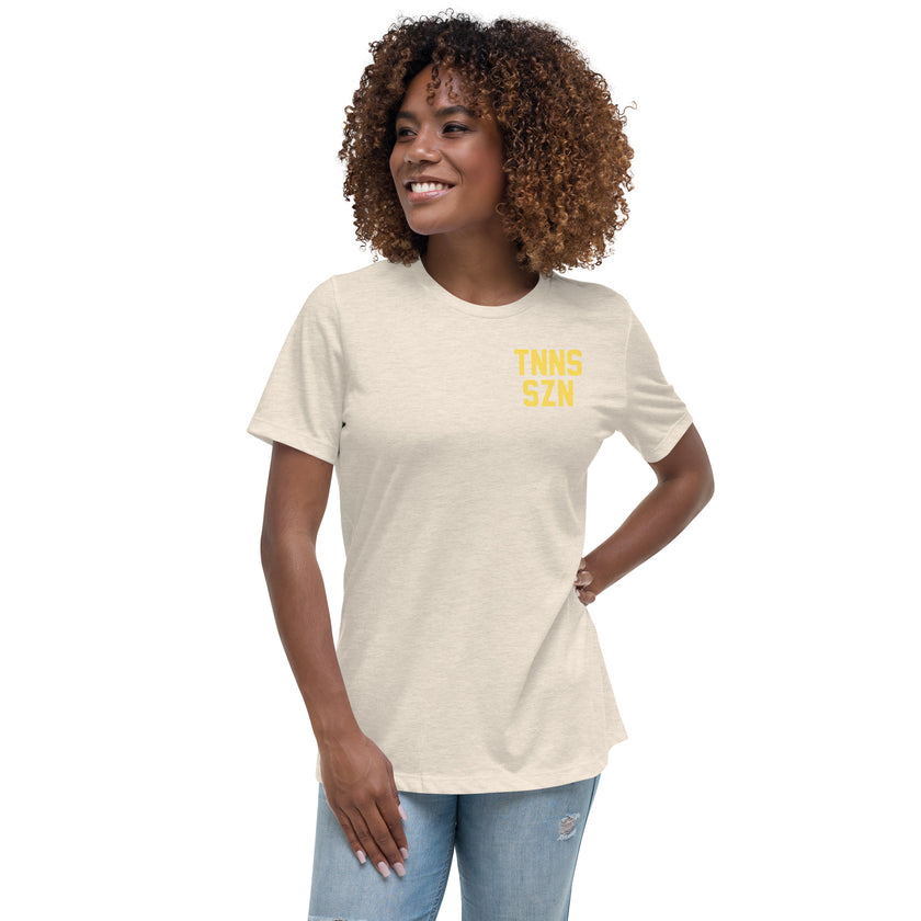 TNNS SZN Women's Relaxed T-Shirt by CoVA Tennis