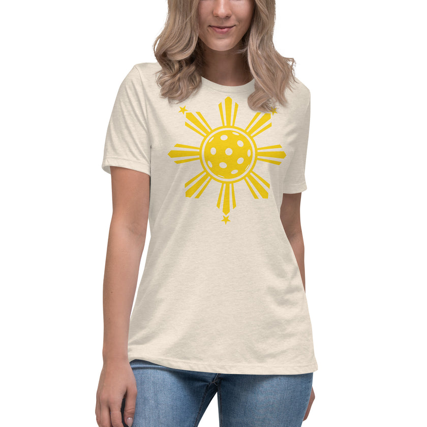 CoVA Pickleball Sun & Stars Women's Relaxed T-Shirt