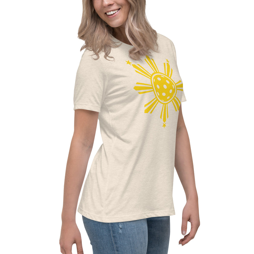 CoVA Pickleball Sun & Stars Women's Relaxed T-Shirt