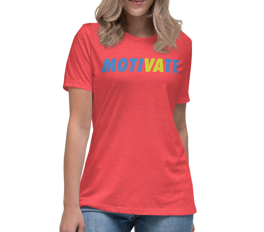 MOTIVATE by CoVA Tennis Women's Relaxed T-Shirt