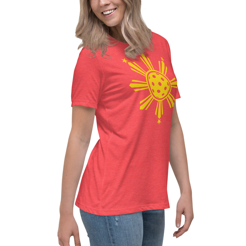 CoVA Pickleball Sun & Stars Women's Relaxed T-Shirt