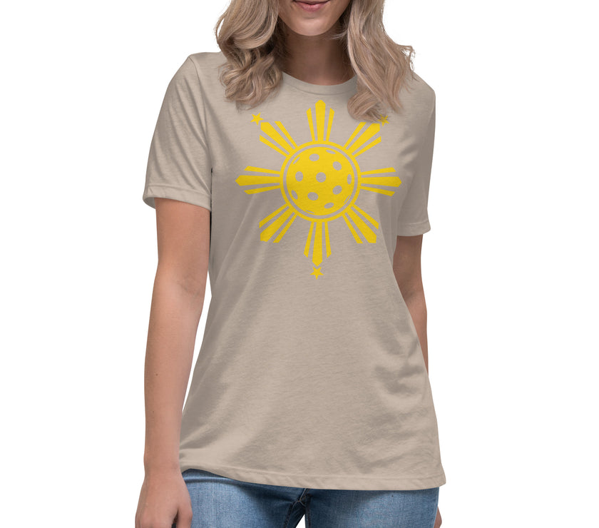 CoVA Pickleball Sun & Stars Women's Relaxed T-Shirt