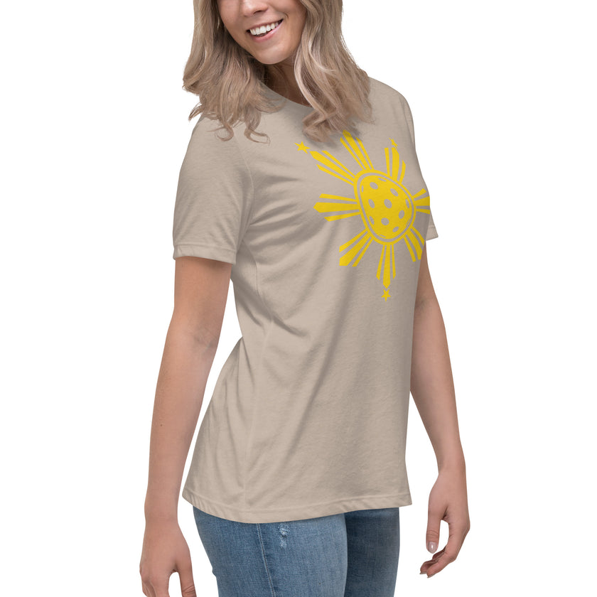 CoVA Pickleball Sun & Stars Women's Relaxed T-Shirt