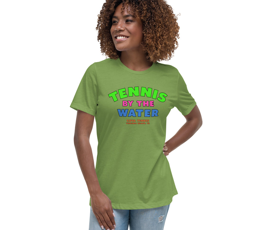 Tennis By The Water Women's Relaxed T-Shirt by CoVA Tennis