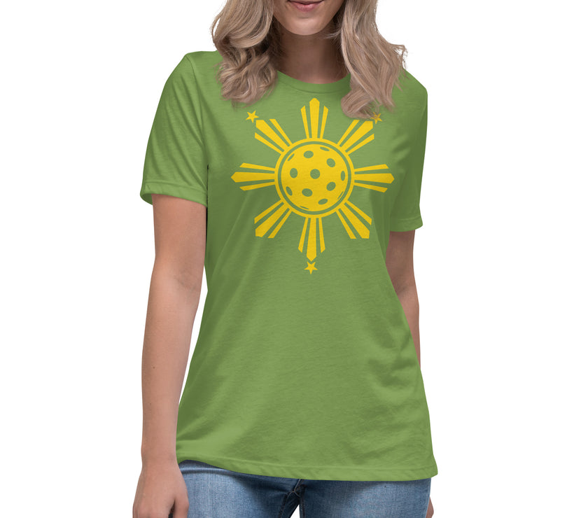 CoVA Pickleball Sun & Stars Women's Relaxed T-Shirt