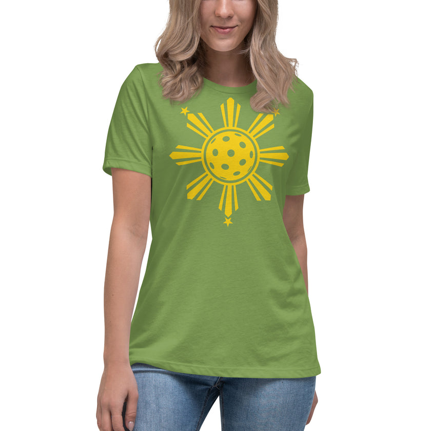 CoVA Pickleball Sun & Stars Women's Relaxed T-Shirt