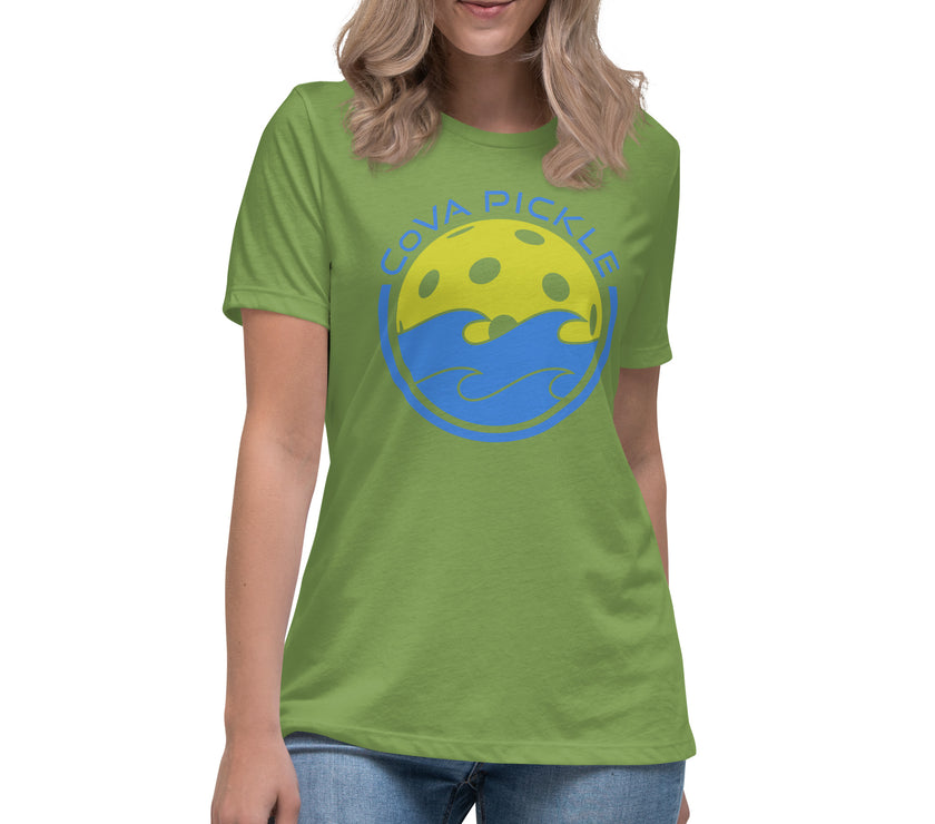 CoVA Pickle Ball & Waves Women's Relaxed T-Shirt