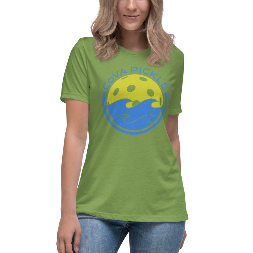 CoVA Pickle Ball & Waves Women's Relaxed T-Shirt