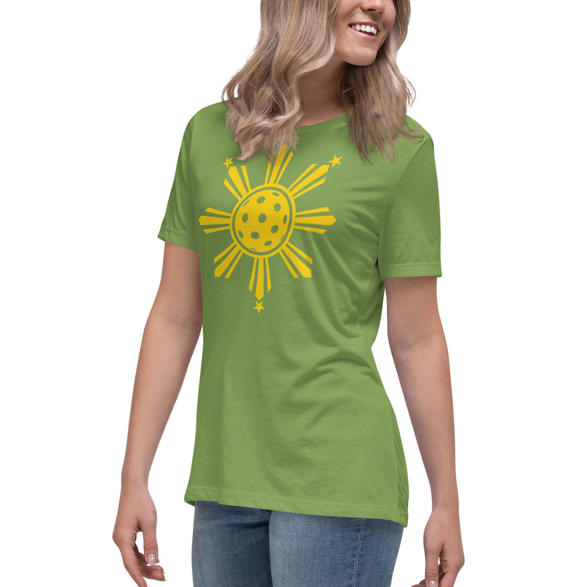 CoVA Pickleball Sun & Stars Women's Relaxed T-Shirt