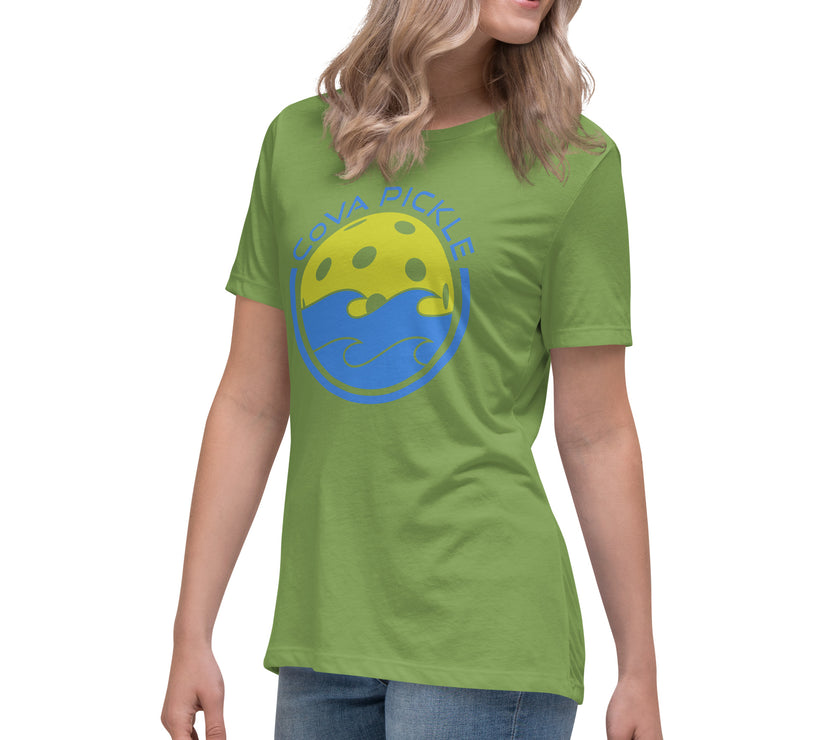 CoVA Pickle Ball & Waves Women's Relaxed T-Shirt