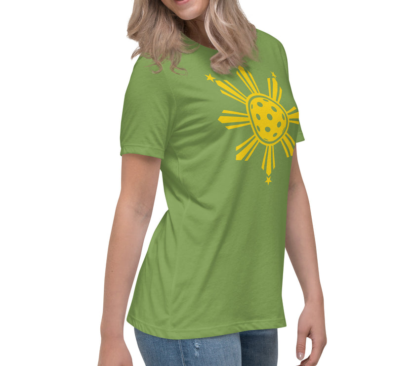 CoVA Pickleball Sun & Stars Women's Relaxed T-Shirt