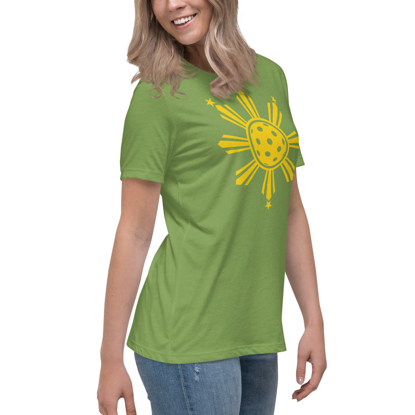 CoVA Pickleball Sun & Stars Women's Relaxed T-Shirt