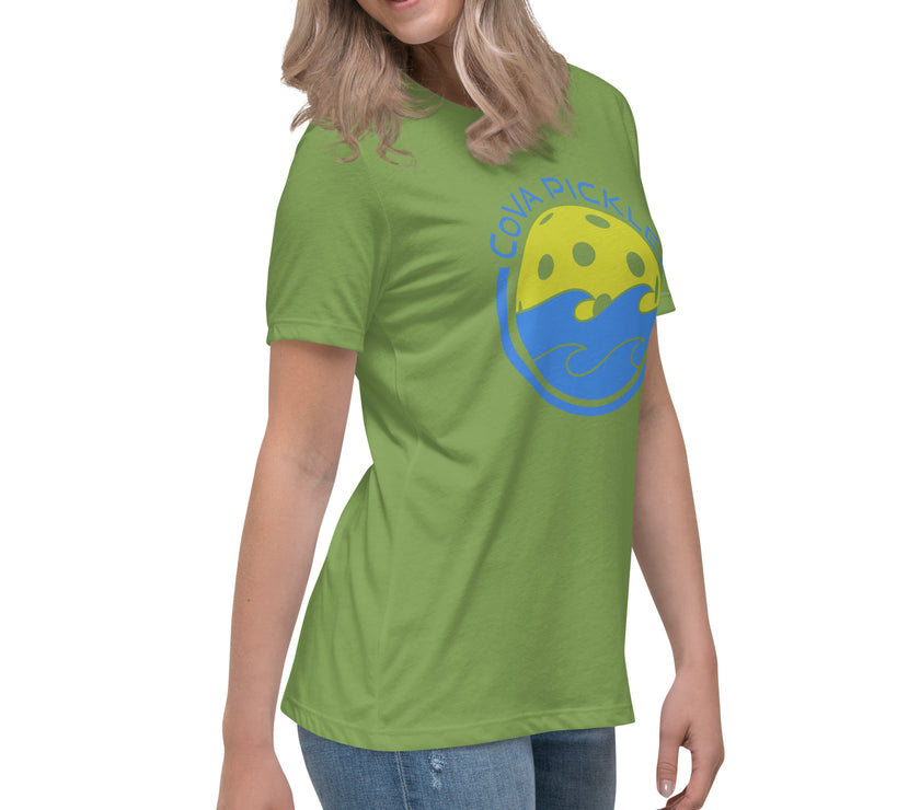 CoVA Pickle Ball & Waves Women's Relaxed T-Shirt