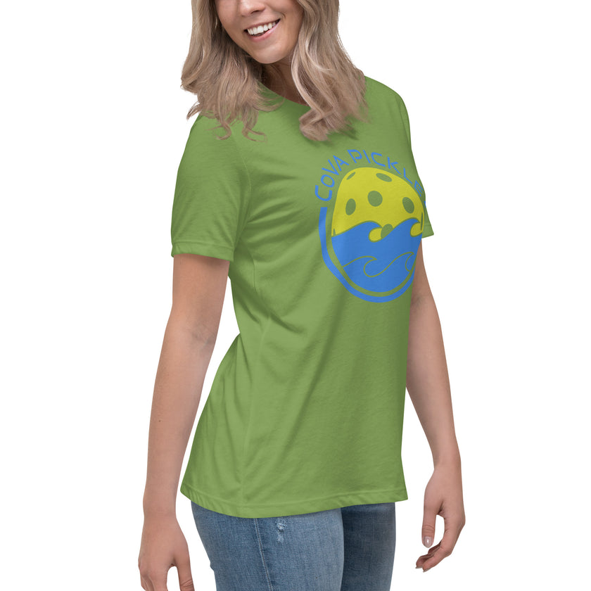 CoVA Pickle Ball & Waves Women's Relaxed T-Shirt