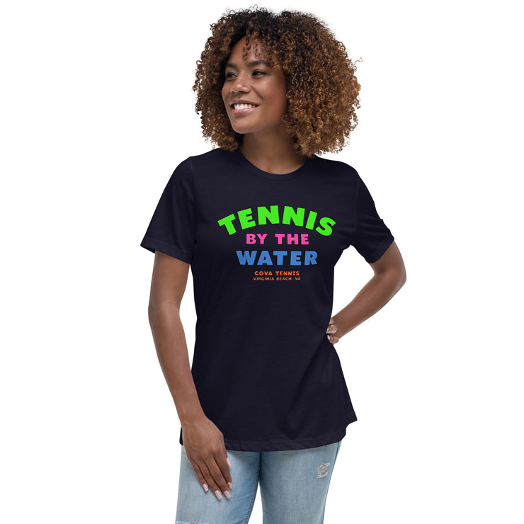 Tennis By The Water Women's Relaxed T-Shirt by CoVA Tennis