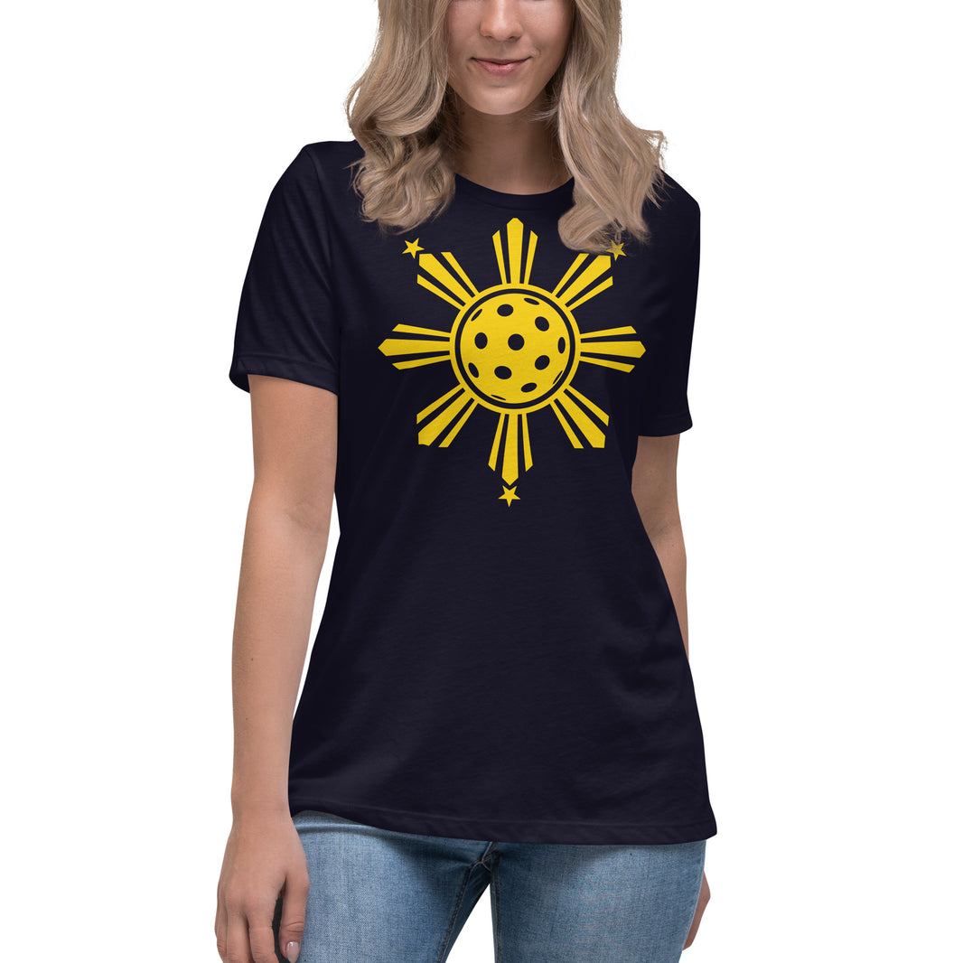 CoVA Pickleball Sun & Stars Women's Relaxed T-Shirt