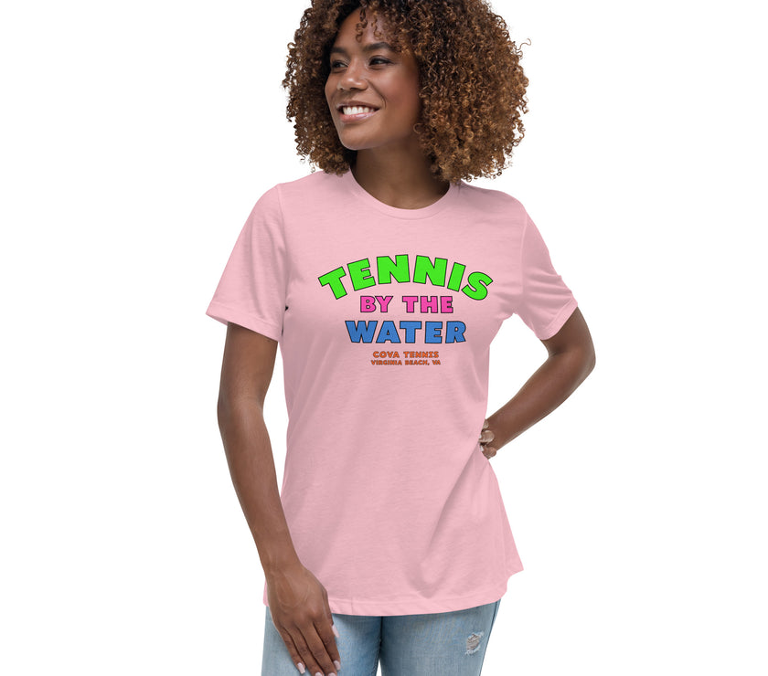 Tennis By The Water Women's Relaxed T-Shirt by CoVA Tennis