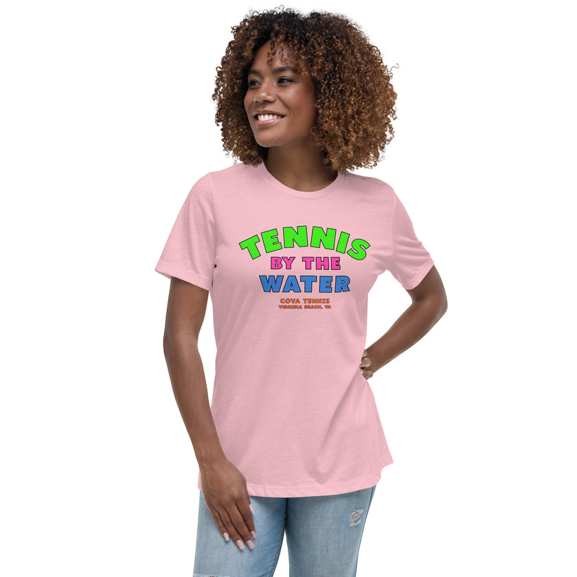 Tennis By The Water Women's Relaxed T-Shirt by CoVA Tennis