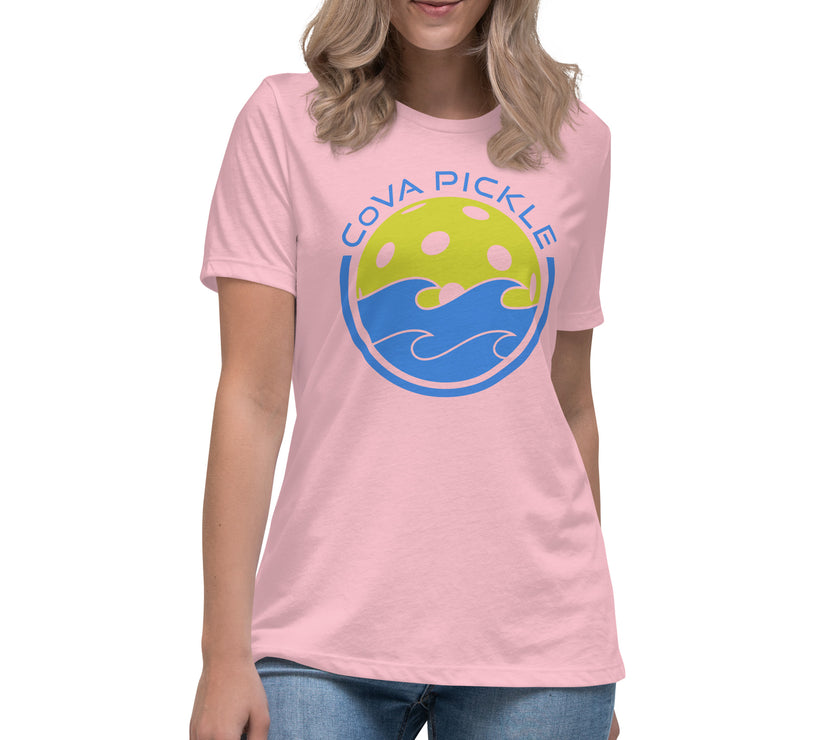 CoVA Pickle Ball & Waves Women's Relaxed T-Shirt