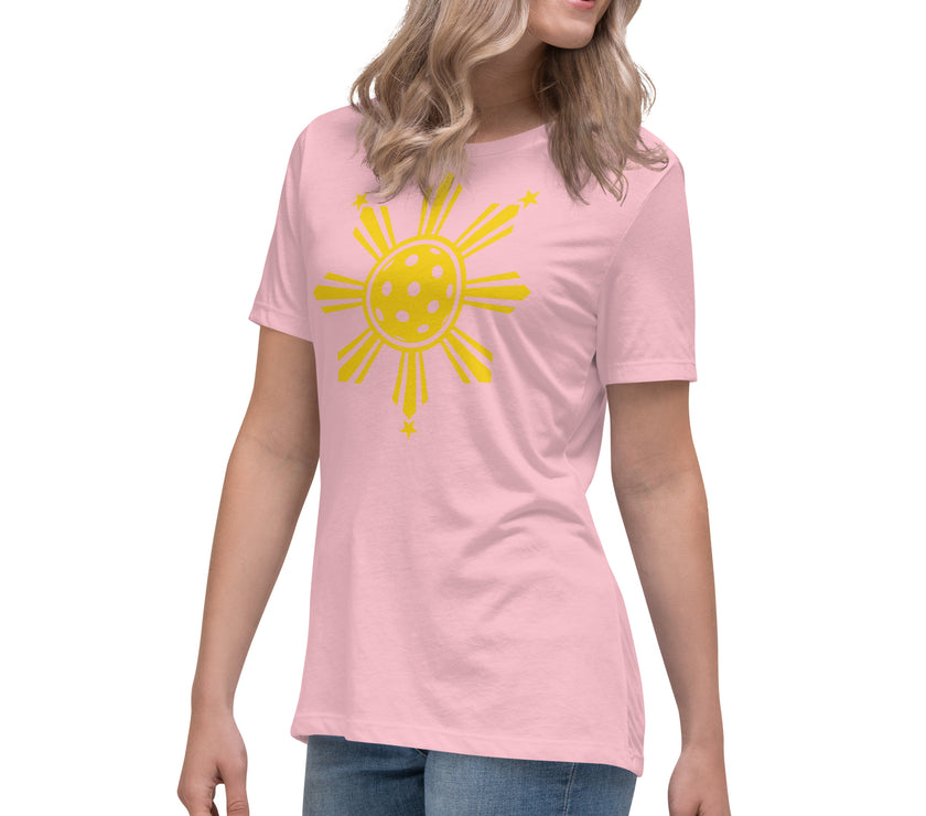 CoVA Pickleball Sun & Stars Women's Relaxed T-Shirt