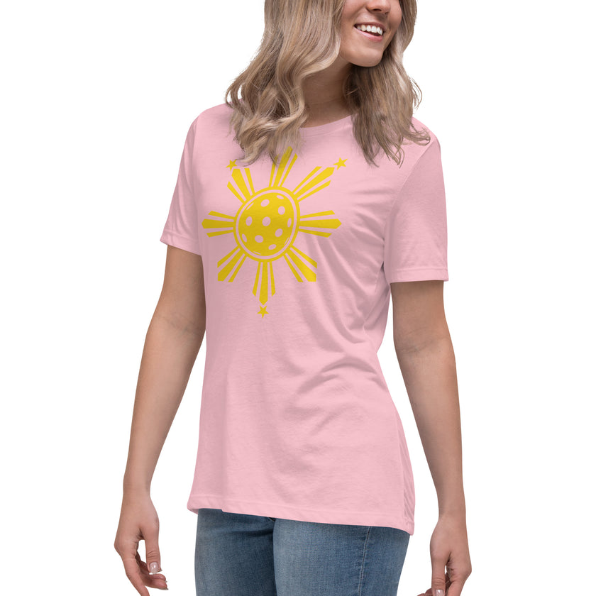 CoVA Pickleball Sun & Stars Women's Relaxed T-Shirt