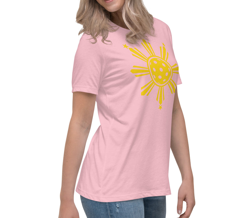 CoVA Pickleball Sun & Stars Women's Relaxed T-Shirt