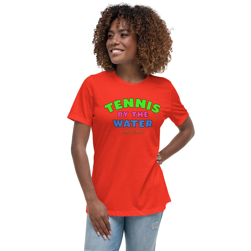 Tennis By The Water Women's Relaxed T-Shirt by CoVA Tennis