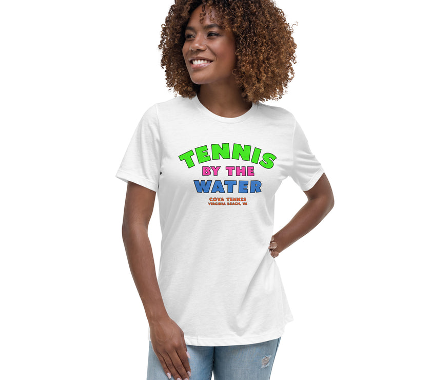 Tennis By The Water Women's Relaxed T-Shirt by CoVA Tennis