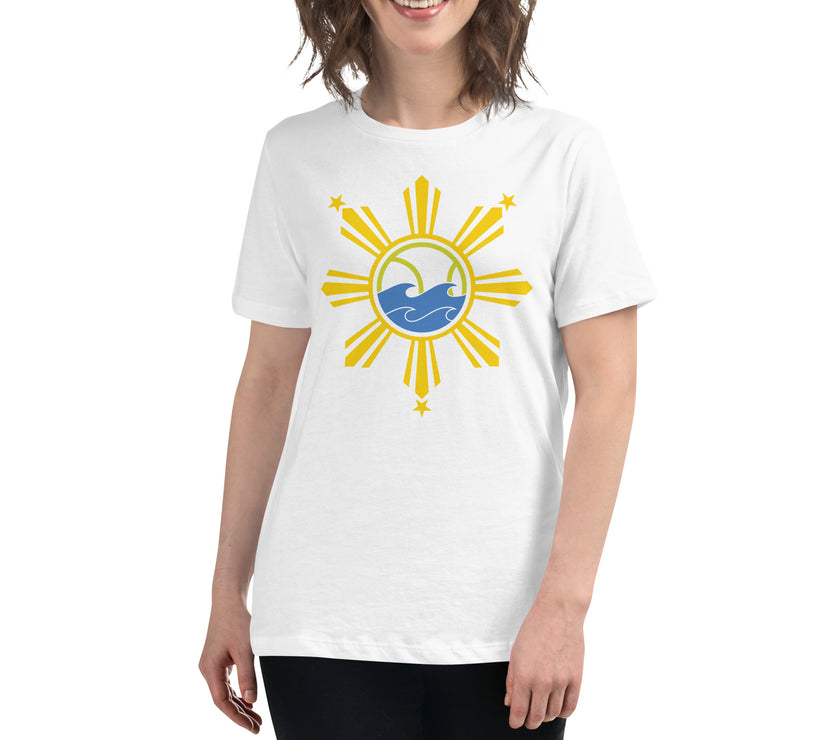 CoVA Tennis Culture Sun & Stars Women's Relaxed T-Shirt