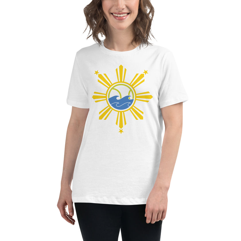 CoVA Tennis Culture Sun & Stars Women's Relaxed T-Shirt