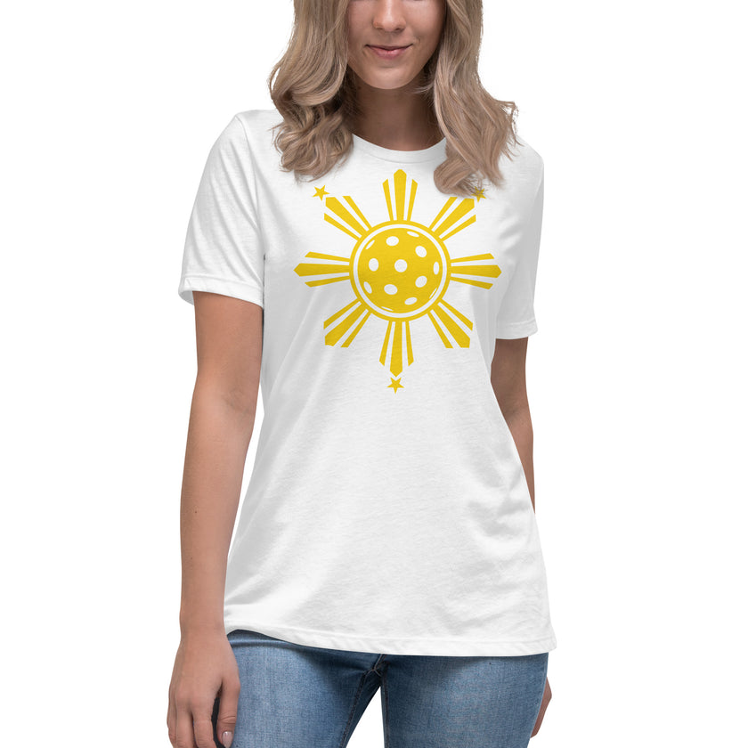 CoVA Pickleball Sun & Stars Women's Relaxed T-Shirt