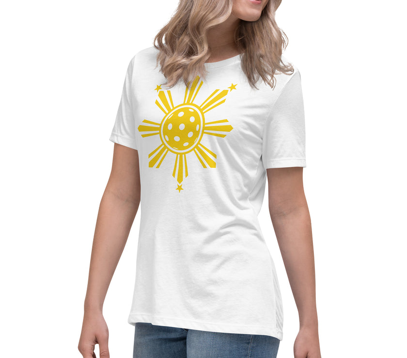 CoVA Pickleball Sun & Stars Women's Relaxed T-Shirt