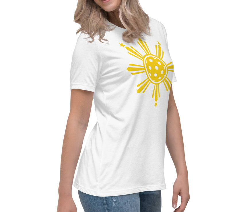 CoVA Pickleball Sun & Stars Women's Relaxed T-Shirt